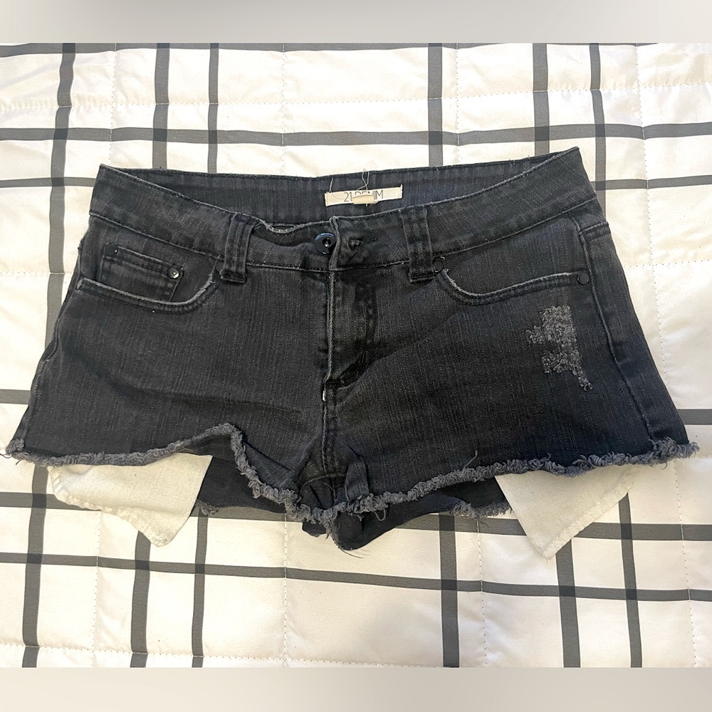 Forever 21 denim frayed hem